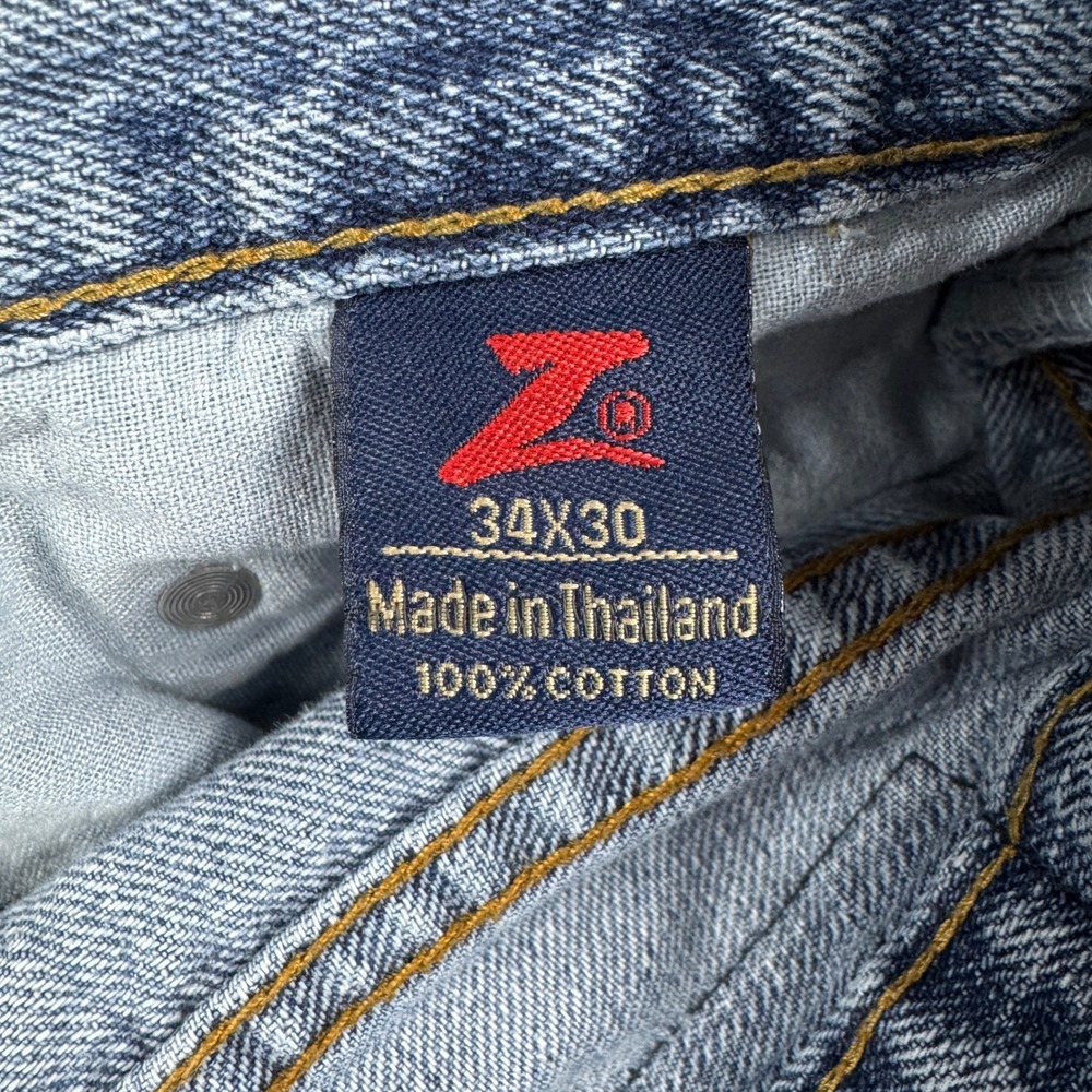 Vintage Y2K Zeep World Classic Denim Men's Blue Jeans Relaxed 100% Cotton 34x30 - Picture 4 of 13